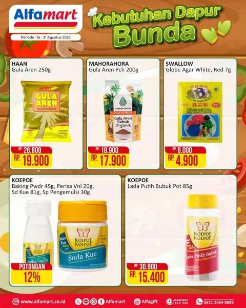 Promo Alfamart Kebutuhan Dapur Periode 16-31 Agustus 2025