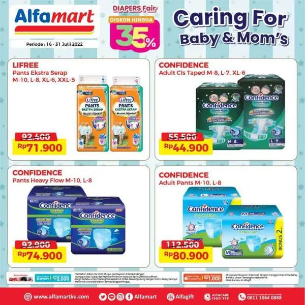 Promo Alfamart Diapers Fair Periode 16-31 Juli 2022