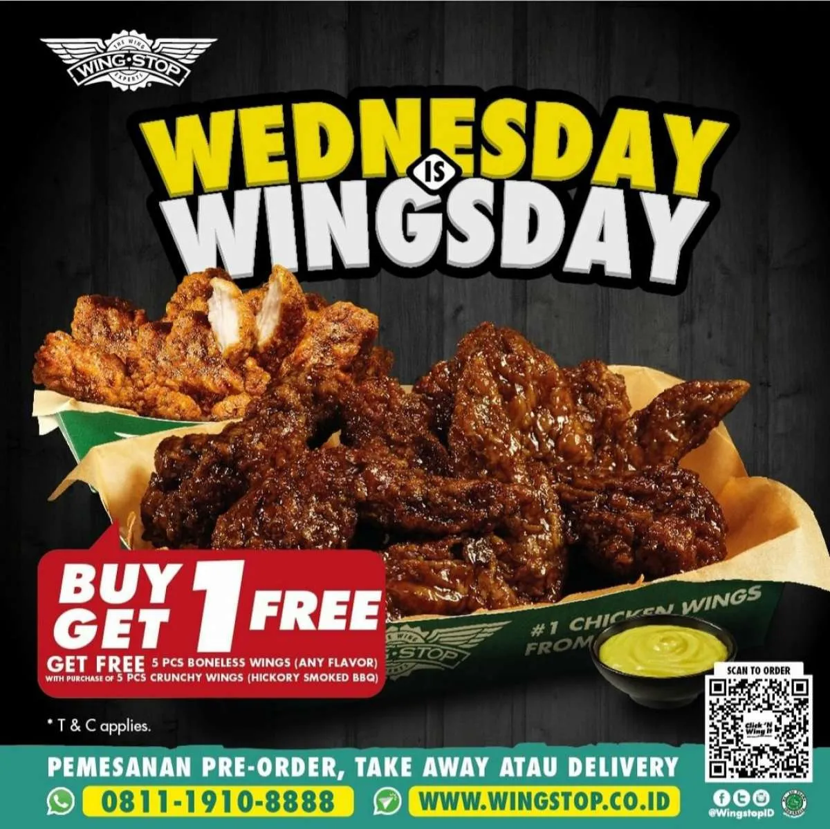 Promo Wingstop 29 September 2021, Beli 10 Wings Chicken Cukup Bayar Rp 51.000