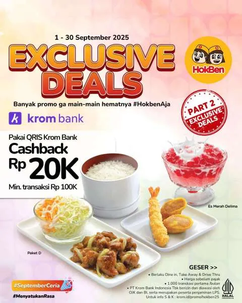 Promo HokBen x Krom Bank September 2025