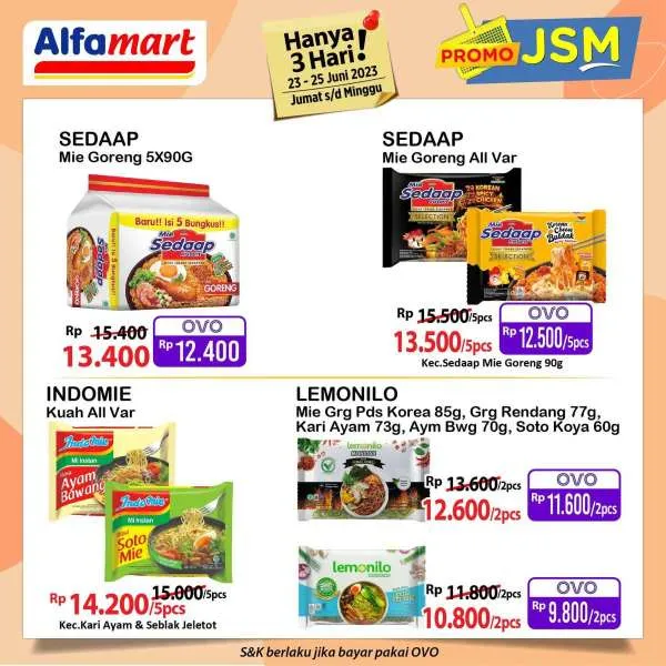 Promo JSM Alfamart Periode 23-25 Juni 2023