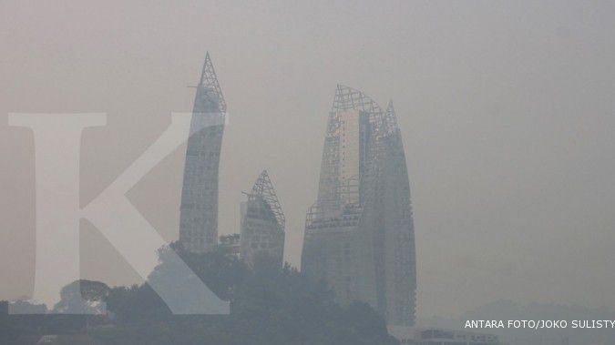 Kabut asap menyelimuti Singapura
