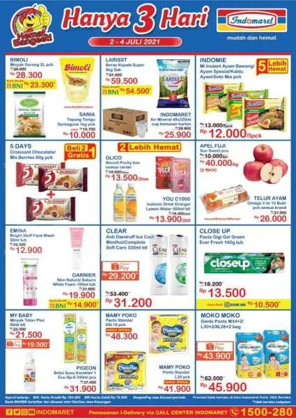 Promo Indomaret Hanya 3 Hari 2-4 Juli 2021
