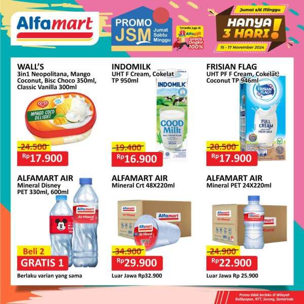 Promo JSM Alfamart Weekend 15-17 November 2024