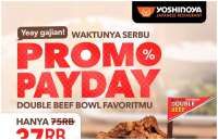 Promo Yoshinoya hingga 25 Februari 2025, Pembelian Kedua Double Beef Bowl Diskon 50%