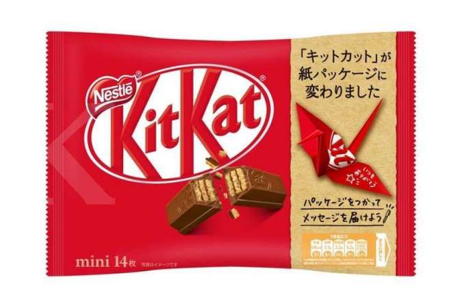 Di Jepang, KitKat ganti kemasan plastik dengan kertas origami