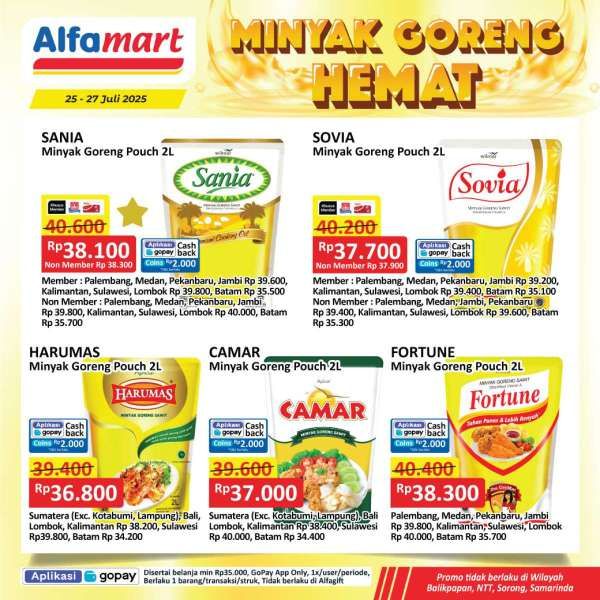 Promo Minyak Goreng Hemat di Alfamart 25-27 Juli 2025
