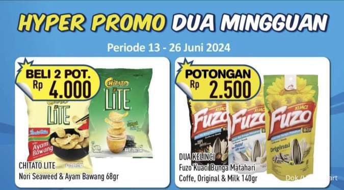 Promo Hypermart Dua Mingguan sampai 26 Juni 2024, Chitato Beli 2 Diskon Rp 4.000!