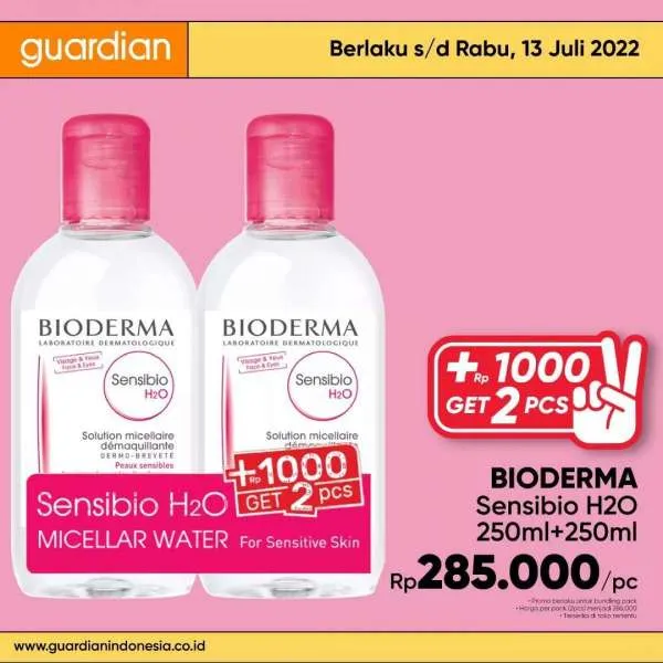 Promo Guardian +1000 Get 2 Pcs Periode 7-13 Juli 2022