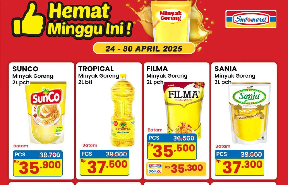 Promo Minyak Goreng Hemat di Indomaret Berakhir Besok, Harga Mulai Rp 35.000-an