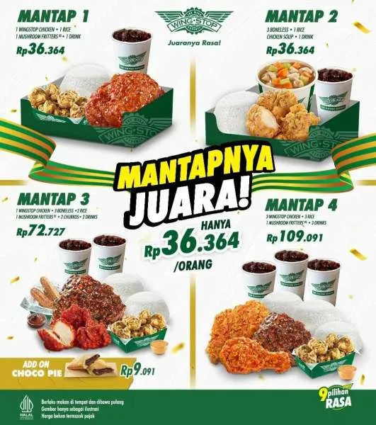 Wingstop paket Mantapnya Juara 2024
