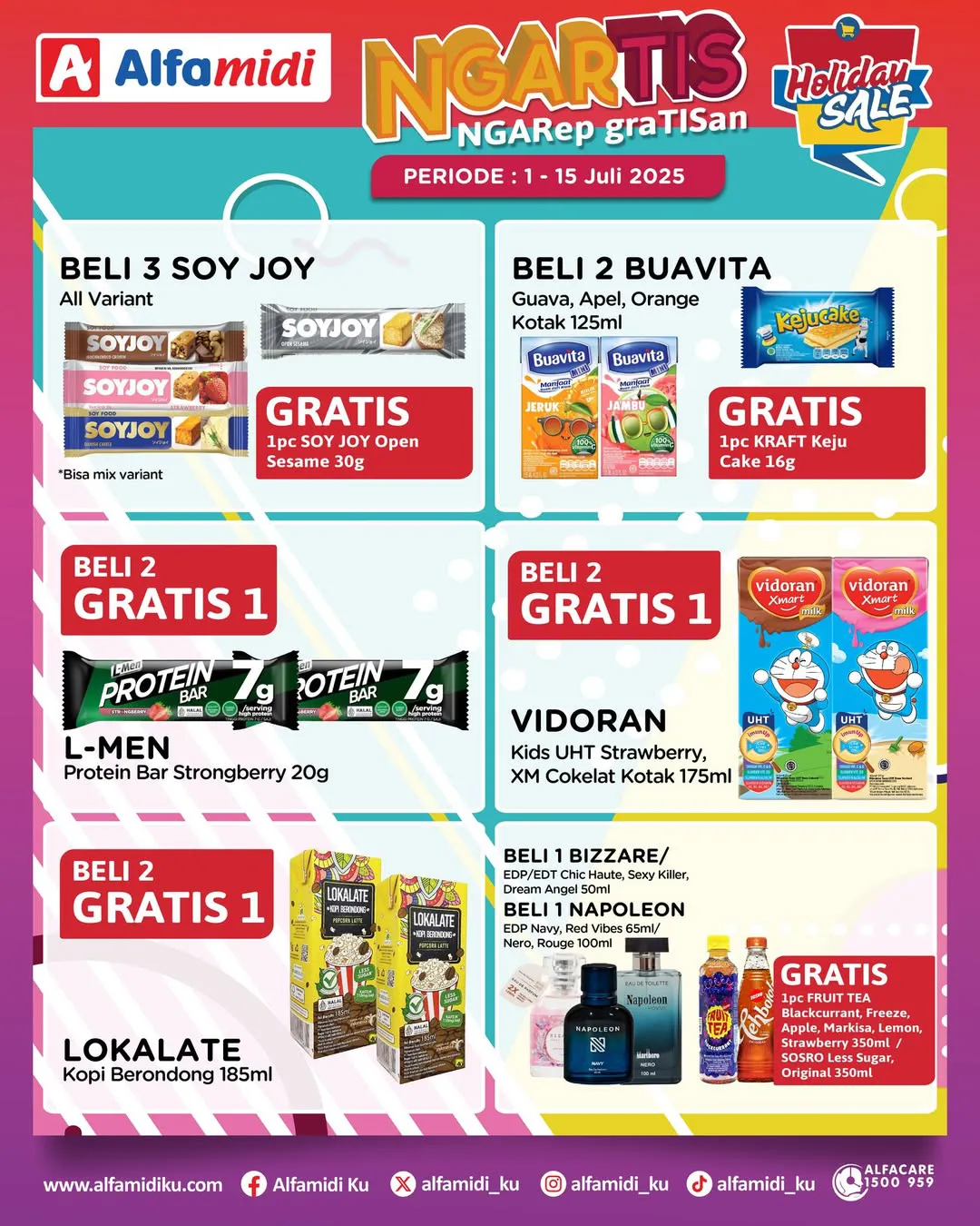 Promo Alfamidi Ngartis (Ngarep Gratisan) Periode 1-15 Juli 2025