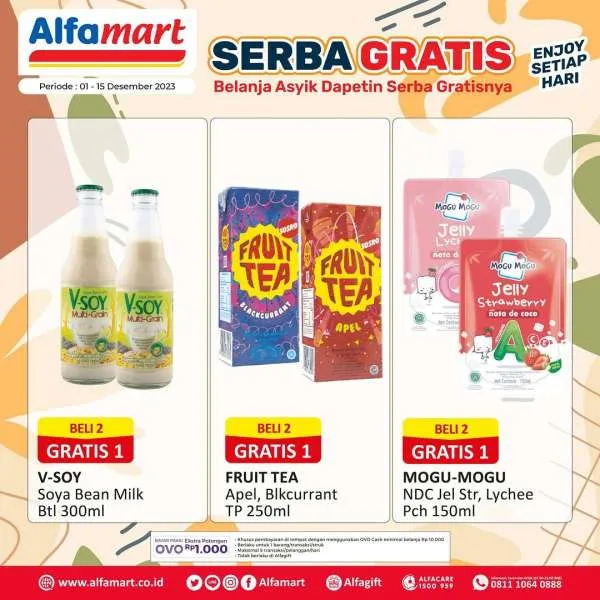 Promo Alfamart Serba Gratis Periode 1-15 Desember 2023