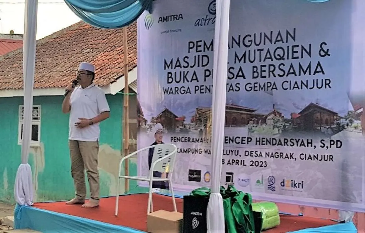 FIFGROUP & Asuransi Astra Bangun Masjid Al-Mutaqien bagi Penyintas Gempa Cianjur
