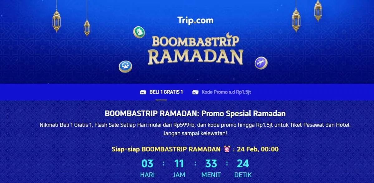 Program Ramadan, Trip.com Hadirkan Promo Flash Sale hingga Trip Berkah