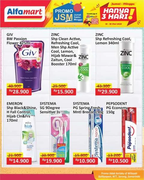 Promo JSM Alfamart Periode 16-18 Mei 2025