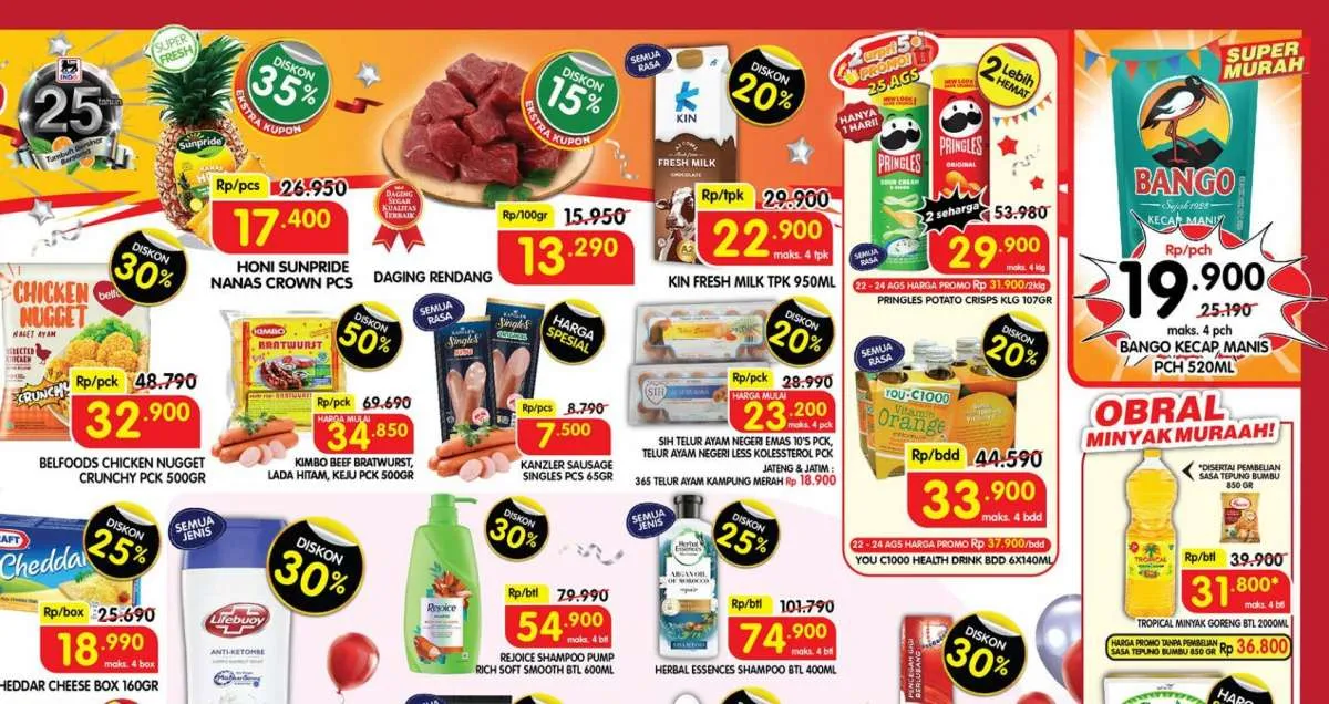 Promo Superindo di Hari Rabu 24 Agustus 2022, Banyak Potongan Harga