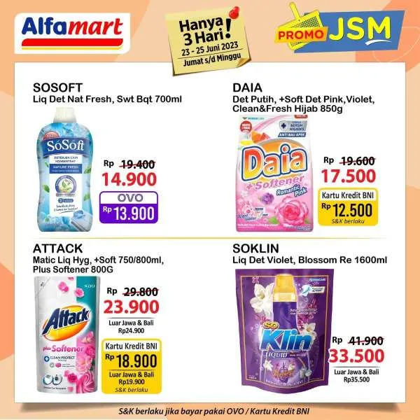 Promo JSM Alfamart Periode 23-25 Juni 2023