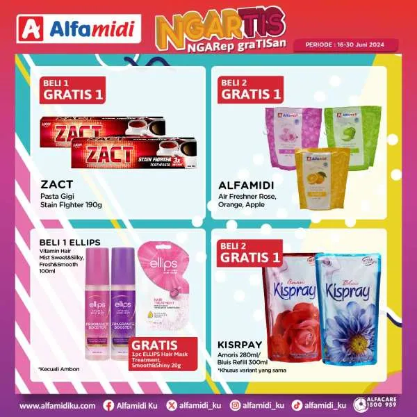 Promo Alfamidi Ngartis (Ngarep Gratisan) Periode 16-30 Juni 2024