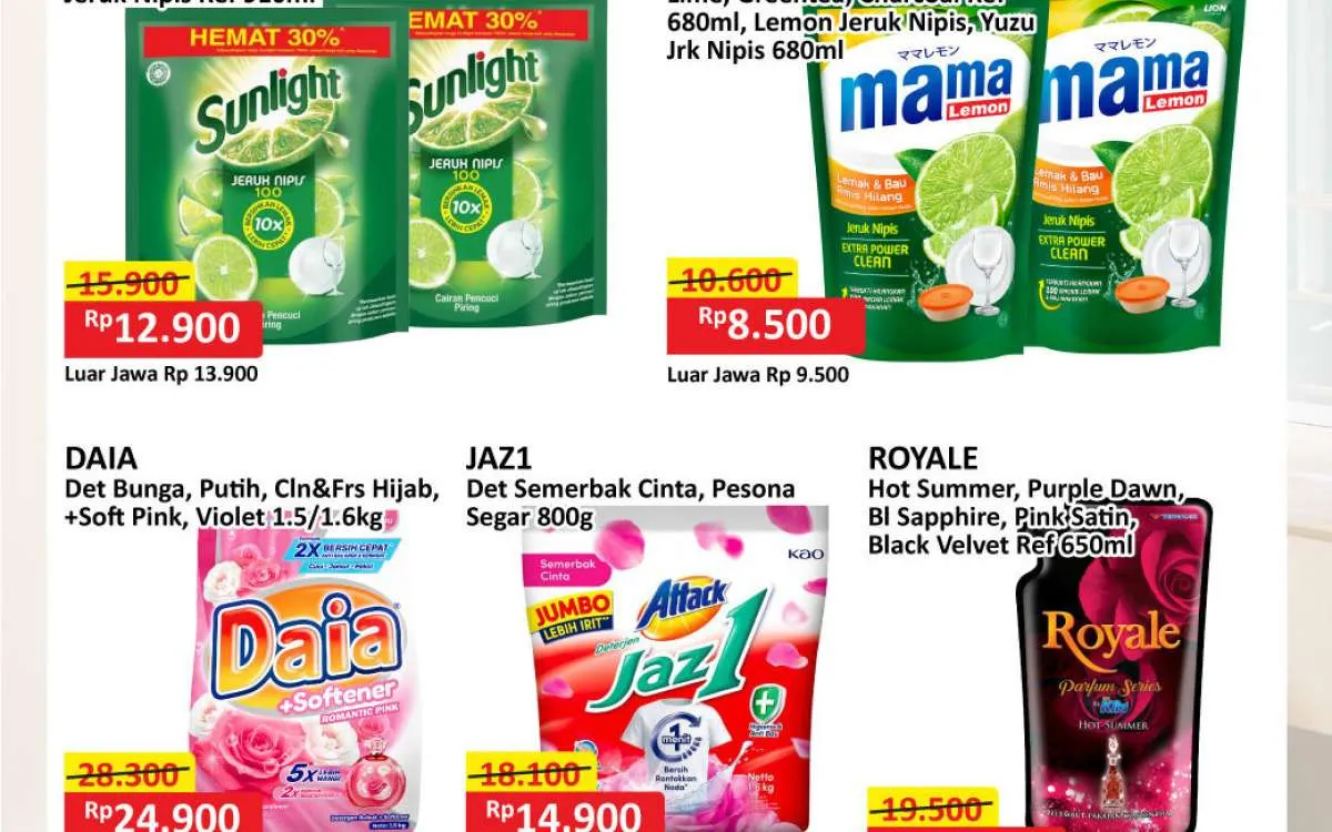 Promo JSM Alfamart 10-12 Januari 2025, Beli Sunlight Sampai Attack Harga Lebih Murah