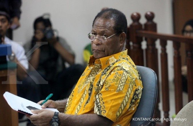 Mantan Gubernur Papua divonis penjara 4,5 tahun