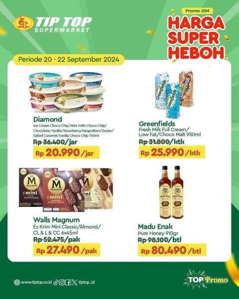 Promo JSM Tip Top Weekend 20-22 September 2024