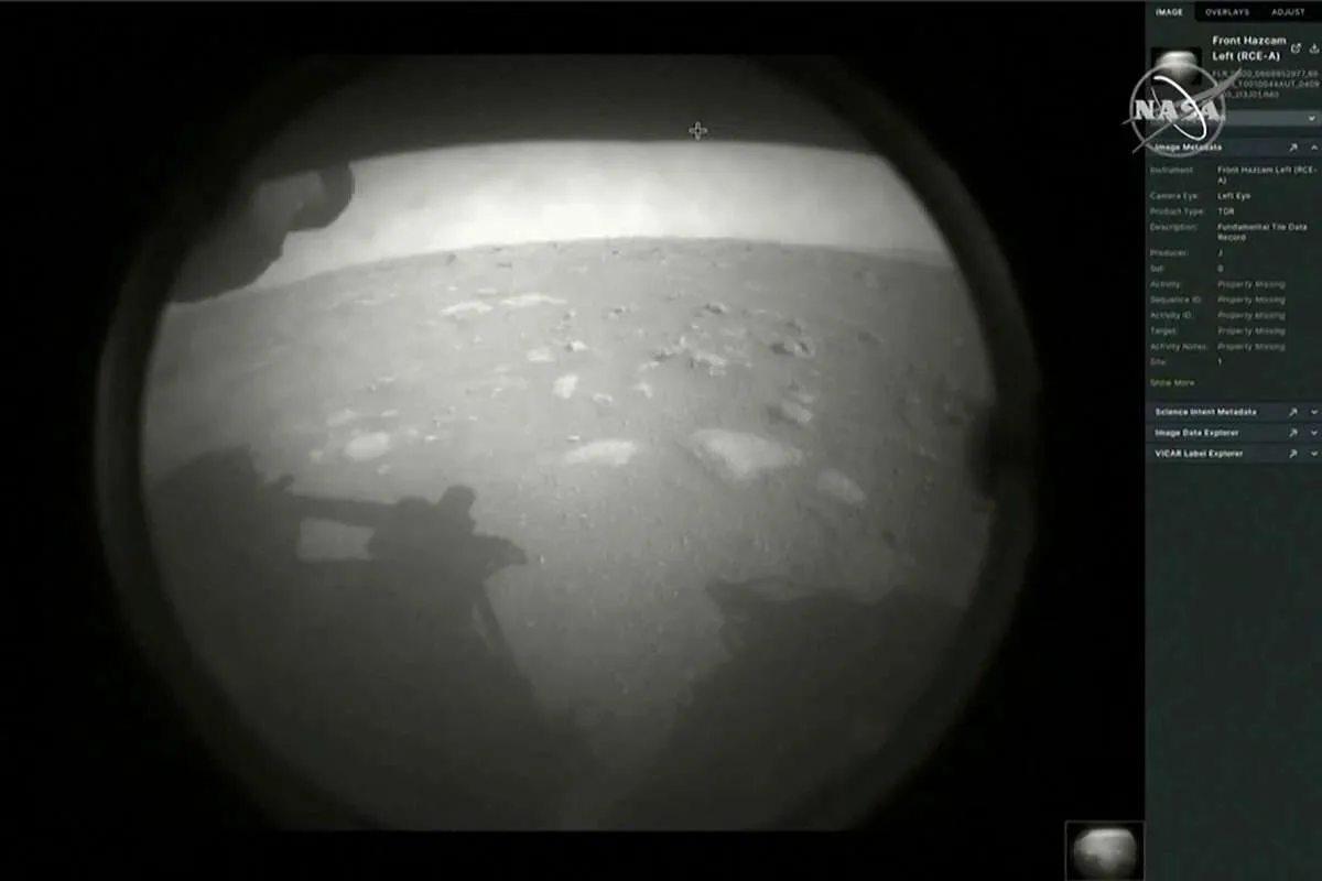 NASA merilis video dramatis pendaratan pesawat luar angkasa di Mars