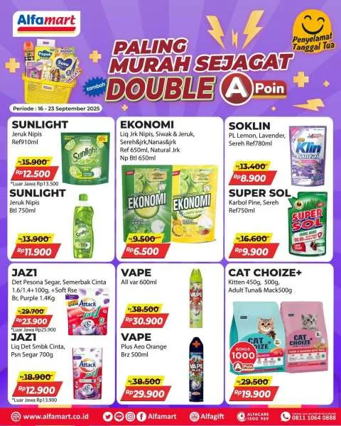 Promo Alfamart Paling Murah Sejagat Periode 16-23 September 2025