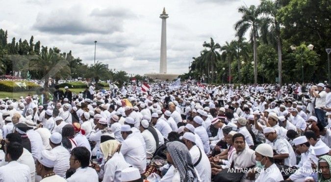 Jokowi dan Jusuf Kalla shalat Jumat di Monas 