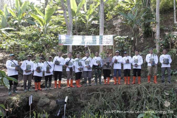 PT Pertamina Geothermal Energy Tbk (PGE) Area Ulubelu Tanam 1.500 Pohon MPTS 