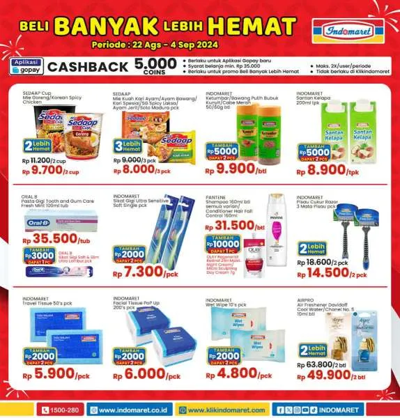 Promo Indomaret Super Hemat Periode 22 Agustus-4 September 2024