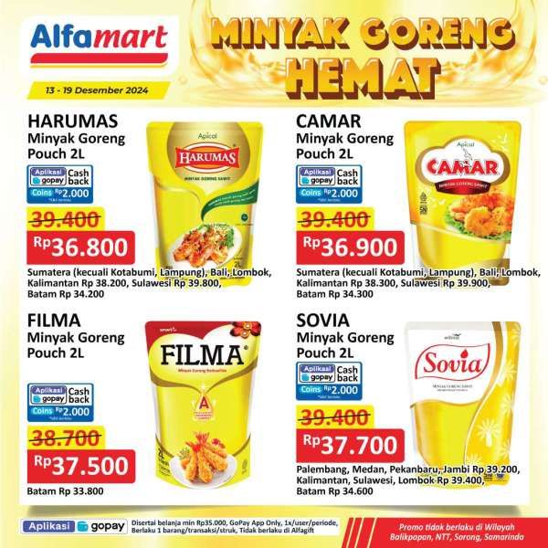 Promo Minyak Goreng Hemat di Alfamart 13-19 Desember 2024