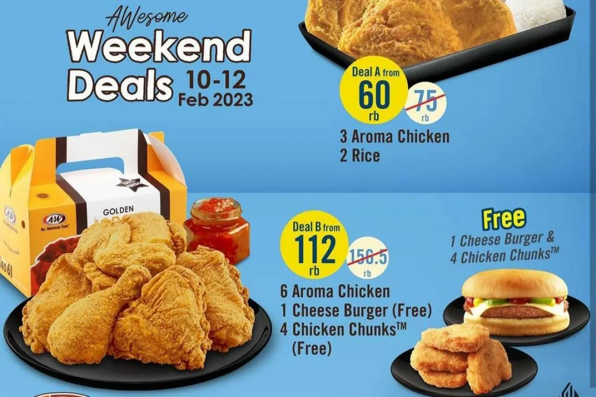 Promo AW Restoran Edisi 10-12 Februari 2023, Paket Hemat Aroma Chicken Super Gurih