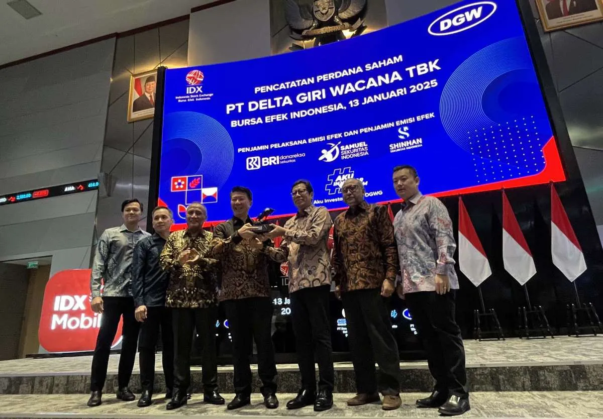 Delta Giri Wacana (DGWG) Resmi Melantai di BEI Hari Ini (13/1), Sahamnya Naik 12,17%