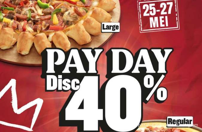 Promo Pizza Hut Payday Berakhir Hari Ini 27 Mei 2025, Diskon 40% dengan BCA