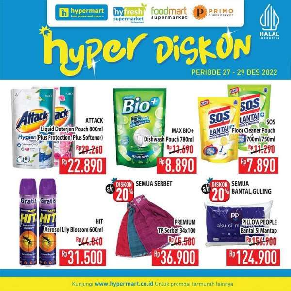 Harga Promo Hypermart Mulai 27-29 Desember 2022