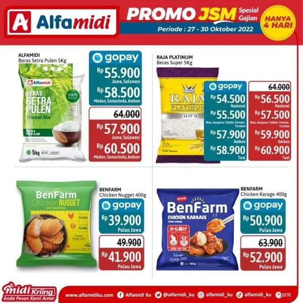 Promo JSM Alfamidi Spesial Gajian Periode 27-30 Oktober 2022