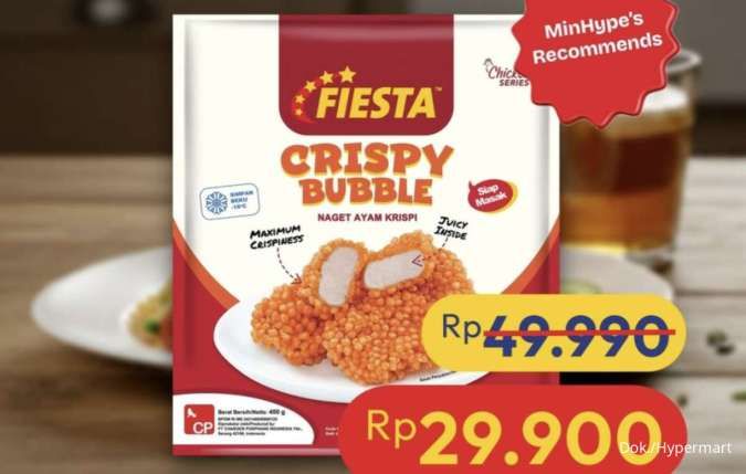 Promo Hypermart Weekday Periode 20-22 Januari 2026, Fiesta Crispy Bubble Diskon Besar