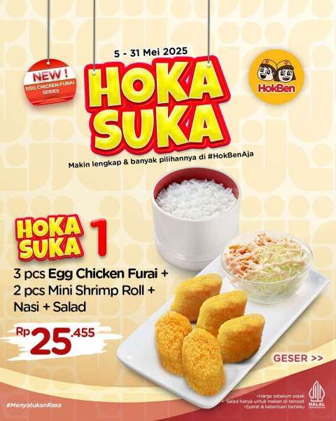 Promo HokBen 5-31 Mei 2025 Spesial Hoka Suka
