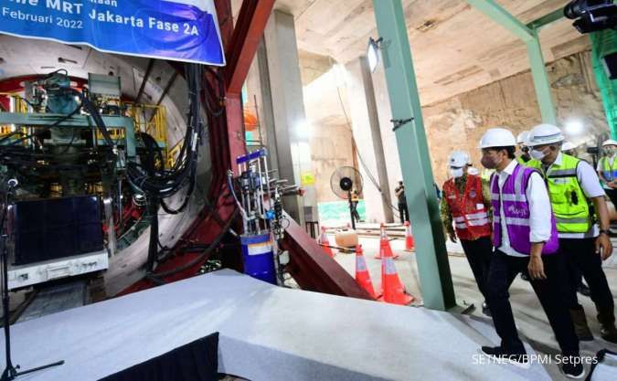 Proyek MRT Jalan Lagi, Jokowi Luncurkan Bor MRT Jakarta Fase 2A