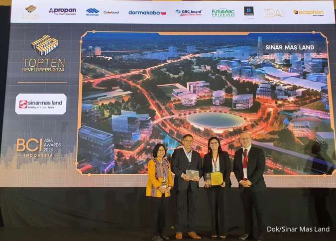 Sinar Mas Land Raih Penghargaan Top 10 Developers di Ajang BCI Asia Awards 2024