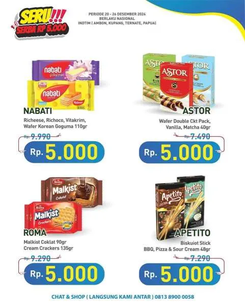 Promo Hypermart Serba Rp 5.000 Periode 20-26 Desember 2024