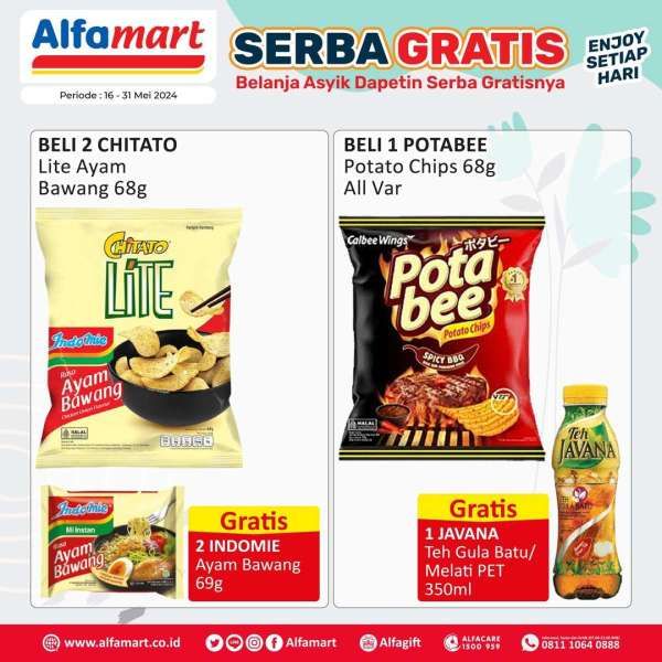 Promo Alfamart Serba Gratis 16-31 Mei 2024