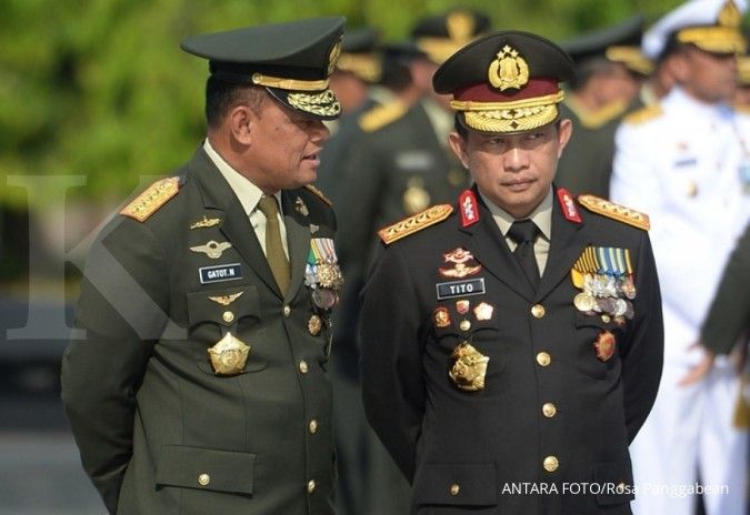 Jokowi beri penghargaan kepala polisi tiga negara