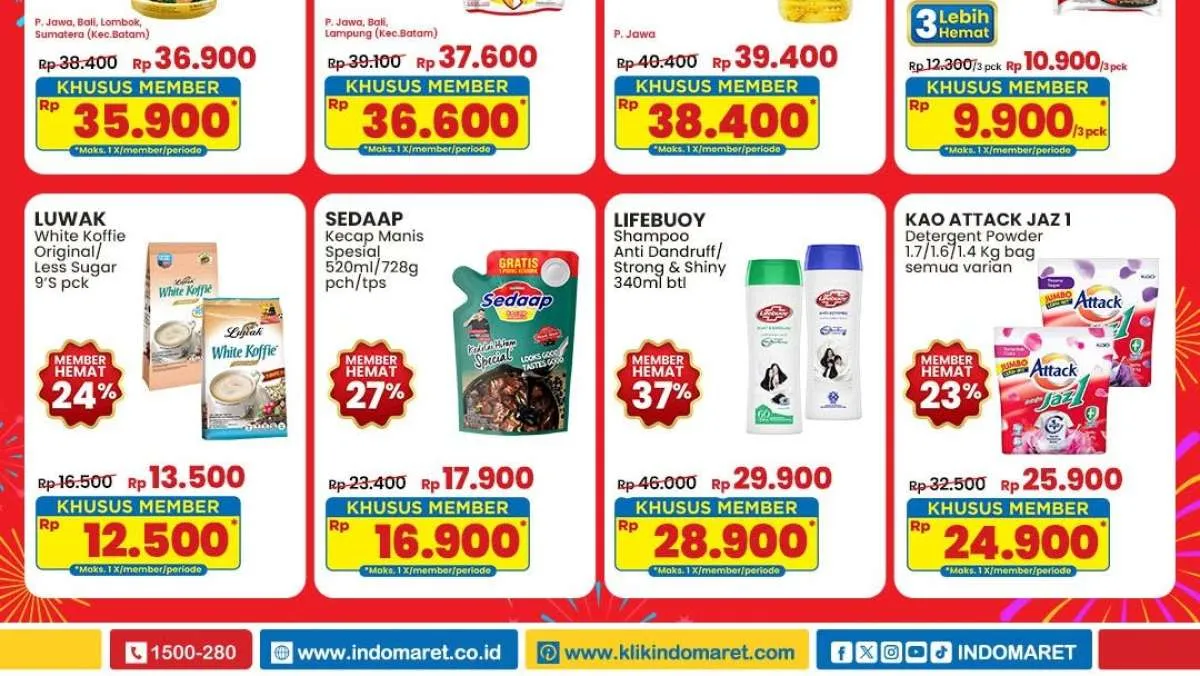 Promo Indomaret Weekend 20-22 Desember 2024, Kecap Sedaap & Attack Lebih Hemat