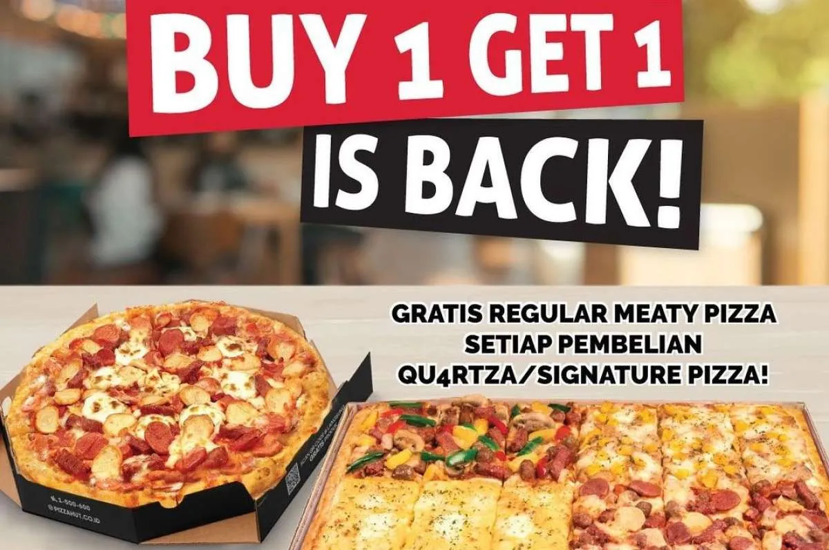 Promo Pizza Hut Beli 1 Gratis 1 Regular Meaty Pizza, Berakhir Hari Ini 24 April 2024