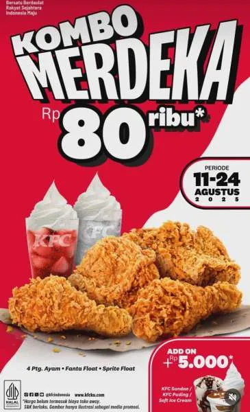 Promo KFC Kombo Merdeka 11-24 Agustus