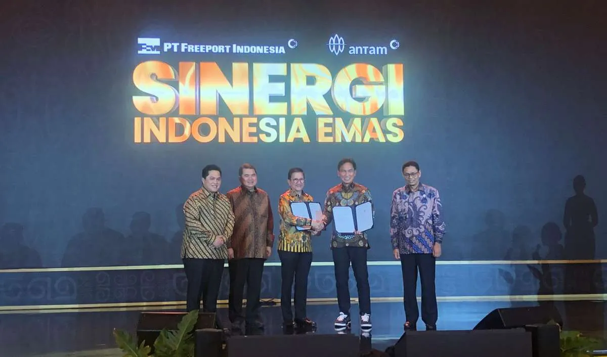 Sinergi Grup MIND ID, ANTM dan Freeport Perkuat Integrasi Rantai Pasok Emas