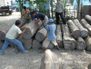 Lelang kayu online melonjak hingga 1.050%