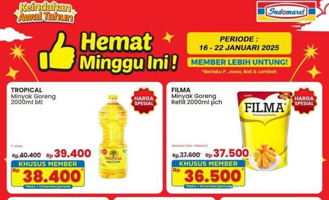 Promo Indomaret 16-22 Januari 2025, Tropical dan Filma Harga Spesial Mulai Hari Ini